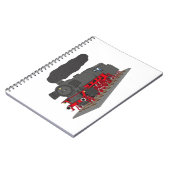 Dampflokomotive Notizblock (Linke Seite)