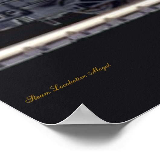 Dampflokomotive Poster (Ecke)