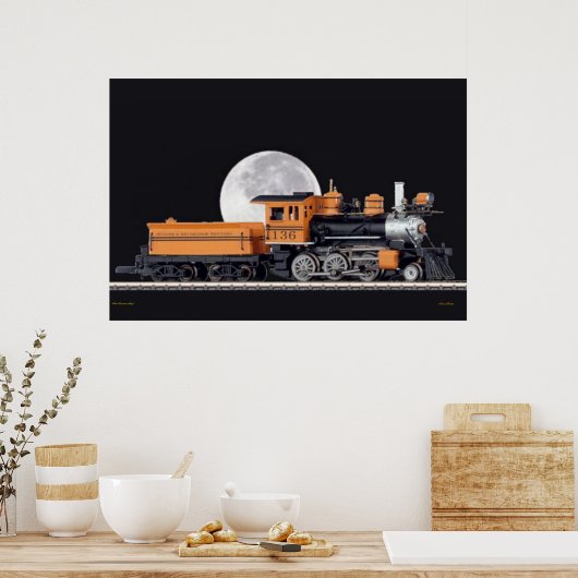 Dampflokomotive Poster (Küche)