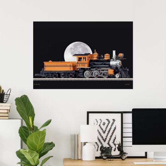 Dampflokomotive Poster (Heimbüro)