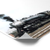 Dampflokomotive Poster (Ecke)