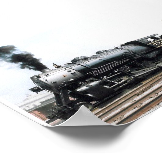 Dampflokomotive Poster (Ecke)