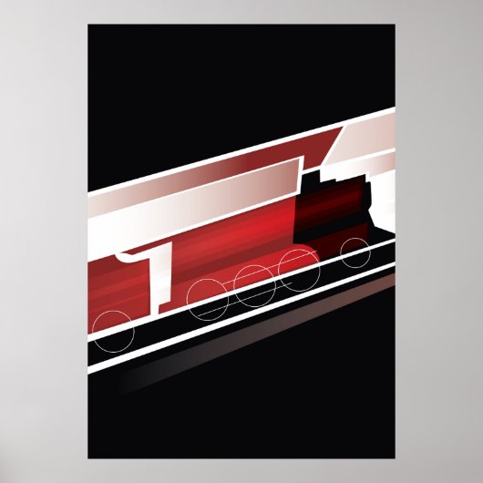Dampflokomotive Poster (Vorne)