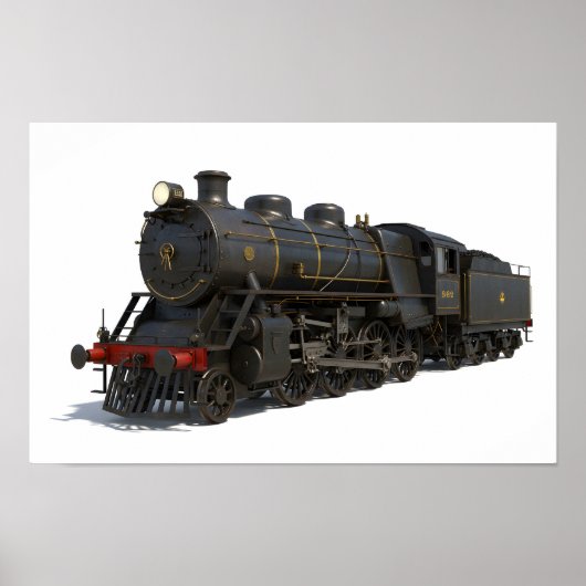 Dampflokomotive Poster (Vorne)