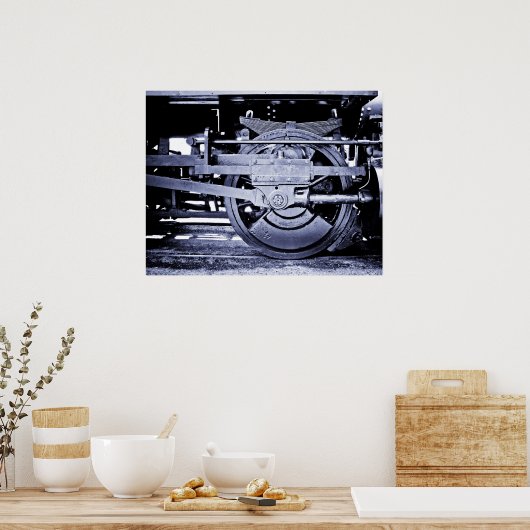 Dampflokomotive Poster (Küche)