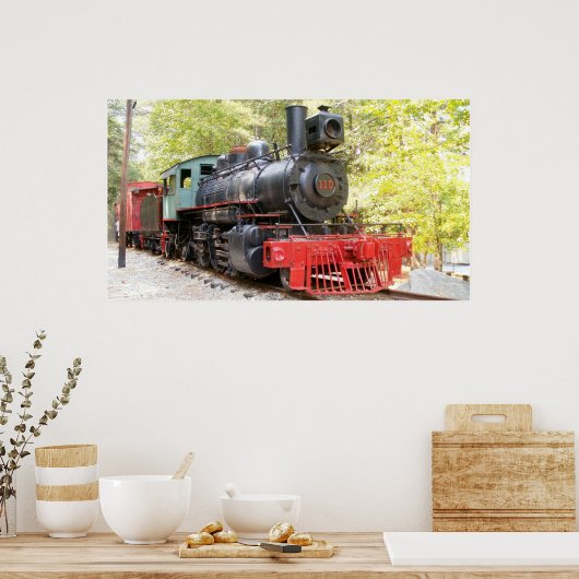 Dampflokomotive Poster (Küche)