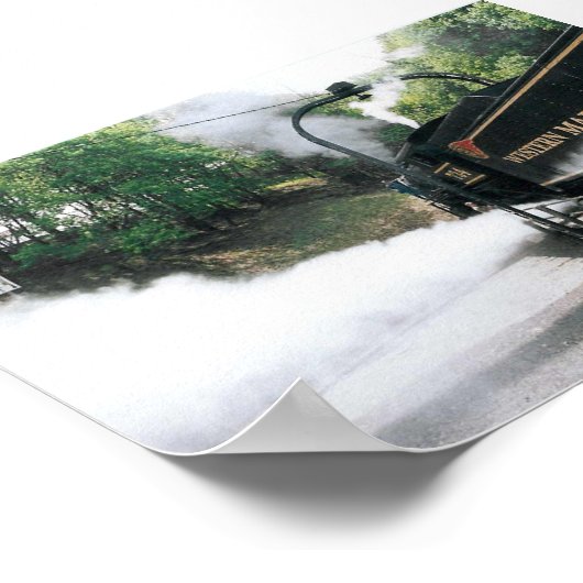 Dampflokomotive Poster (Ecke)