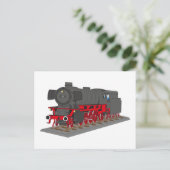 Dampflokomotive Postkarte (Stehend Vorderseite)