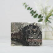 Dampflokomotive Postkarte (Stehend Vorderseite)