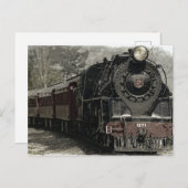 Dampflokomotive Postkarte (Vorne/Hinten)