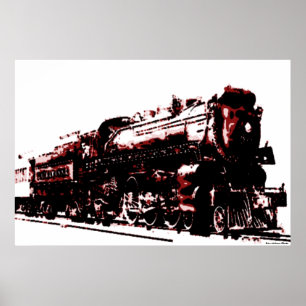 Dampflokomotive Print Poster