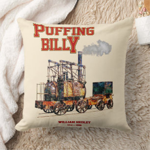 Dampflokomotive Puffing Billy Englisch Kissen