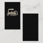 Dampflokomotive Retro Eisenbahn Lover Visitenkarte (Vorne/Hinten)