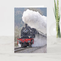Dampflokomotive Train Chugging Geburtstagskarte