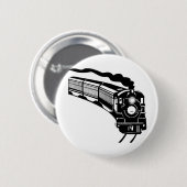 Dampflokomotive vintage button (Vorne & Hinten)