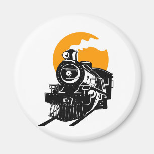 Dampflokomotive vintage magnet