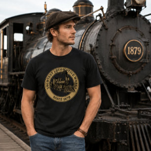 Dampflokomotive-Zug aus der viktorianischen Ära T-Shirt