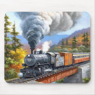 Dampflokomotive Zug Mousepad