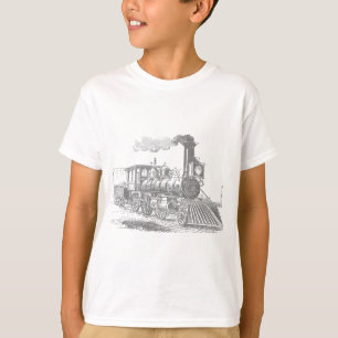 Dampflokomotiven-Eisenbahn T-Shirt