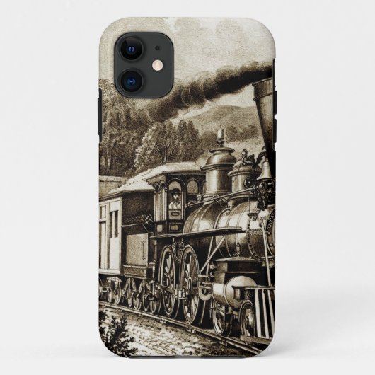 Dampflokomotiven Geschichte Case-Mate iPhone Hülle (Rückseite)
