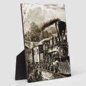 Dampflokomotiven-Geschichte Fotoplatte (Seite)