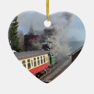DAMPFLOKOMOTIVEN KERAMIK ORNAMENT