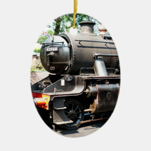 DAMPFLOKOMOTIVEN KERAMIK ORNAMENT
