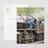 DAMPFLOKOMOTIVEN POSTKARTE (Vorne/Hinten)