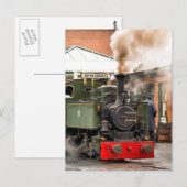 DAMPFLOKOMOTIVEN POSTKARTE (Vorne/Hinten)