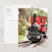 DAMPFLOKOMOTIVEN POSTKARTE (Vorne/Hinten)