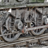 DAMPFLOKOMOTIVRÄDER GEPÄCKANHÄNGER