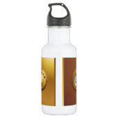Dampfluhr Edelstahlflasche (Rückseite)