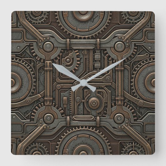 Dampfluhrwerk Wanduhr (Vorderseite)