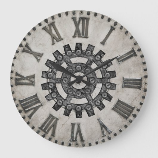 Dampfluhrwerk-Wanduhr Große Wanduhr (Vorderseite)
