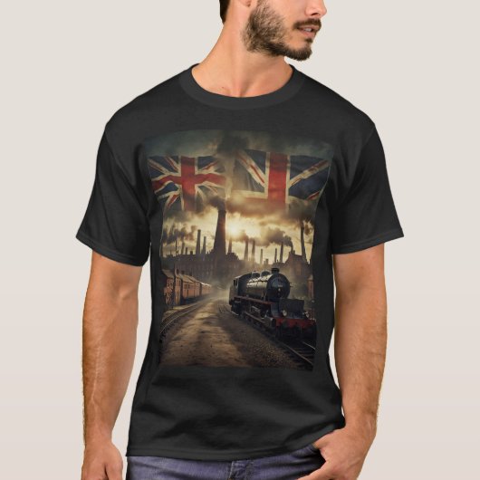 Dampfmacht: Großbritanniens industrielle Morgenröt T-Shirt (Vorderseite)