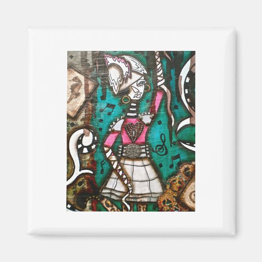 DAMPFMÄDCHEN 4 MAGNET (Vorne)