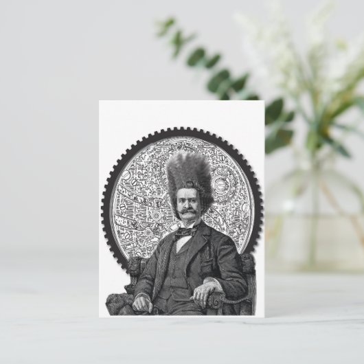 Dampfmann Postkarte (Stehend Vorderseite)