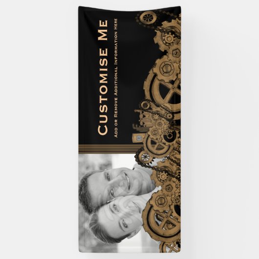 Dampfmaschine (Brassy) Banner (Vertikal)