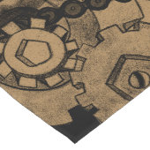 Dampfmaschine (Brassy) Großer Tischläufer (Ecke)