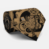 Dampfmaschine (Brassy) Krawatte (Gerollt)