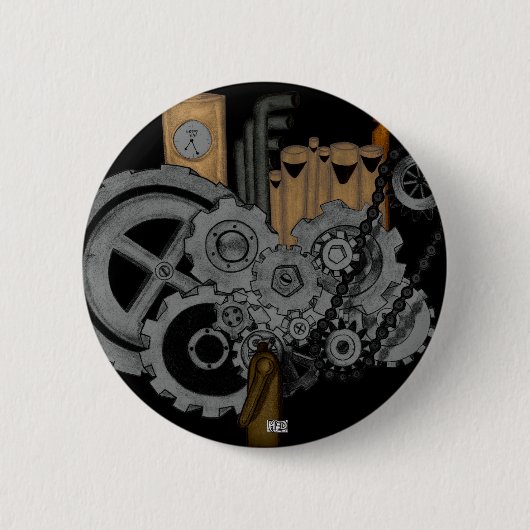 Dampfmaschine Button (Vorderseite)