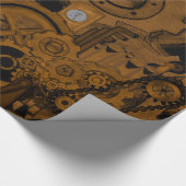 Dampfmaschine (Kupfer) Geschenkpapier (Ecke)