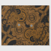 Dampfmaschine (Kupfer) Geschenkpapier (Flach)