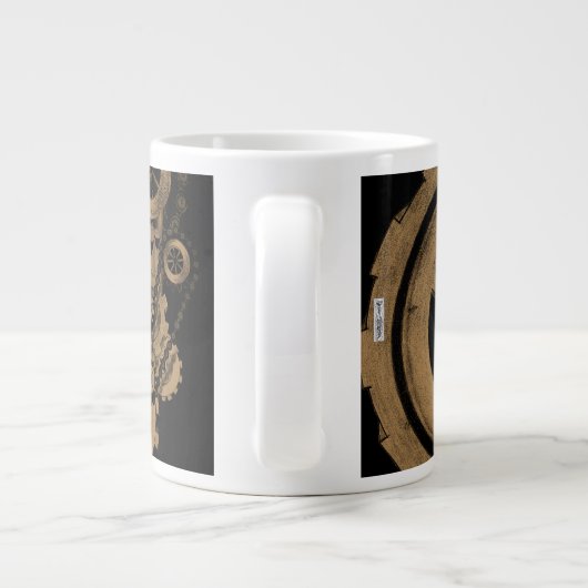 Dampfmaschine (Kupfer) Jumbo-Tasse (Rückseite)