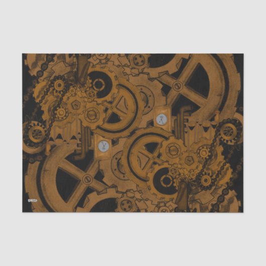 Dampfmaschine (Kupfer) Seidenpapier (Vorderseite)