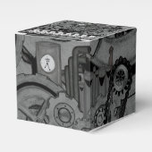 Dampfmaschine (Monochrom) Geschenkschachtel (Vorderseite)