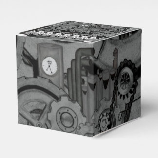 Dampfmaschine (Monochrom) Geschenkschachtel