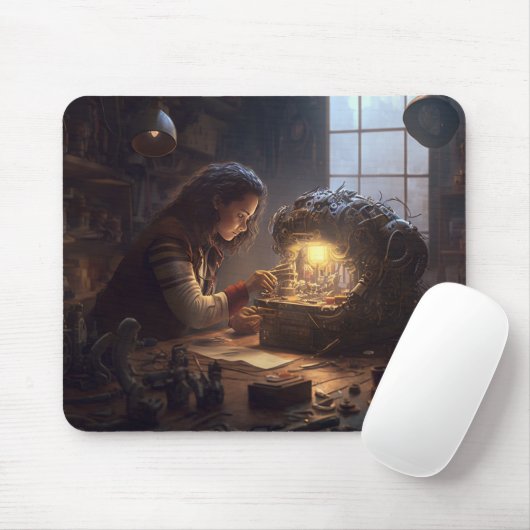 Dampfmaschine Mousepad (Mit Mouse)