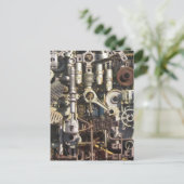 Dampfmaschine Postkarte (Stehend Vorderseite)