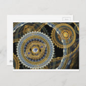 Dampfmaschine Postkarte (Vorne/Hinten)